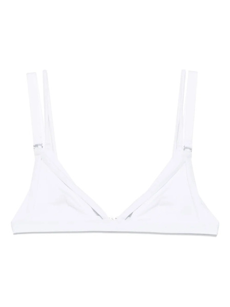  Maison Close Fatale Triangle Bikini Top - White 