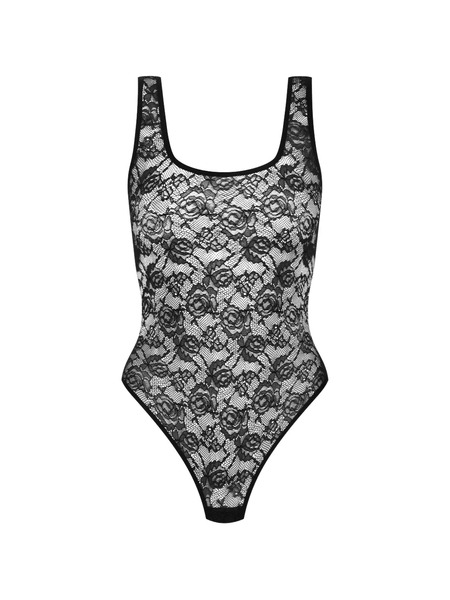  Maison Close Flashback Backless Bodysuit - Black 