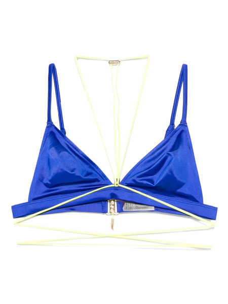  Maison Close Glow Triangle Bikini Top - Blue 