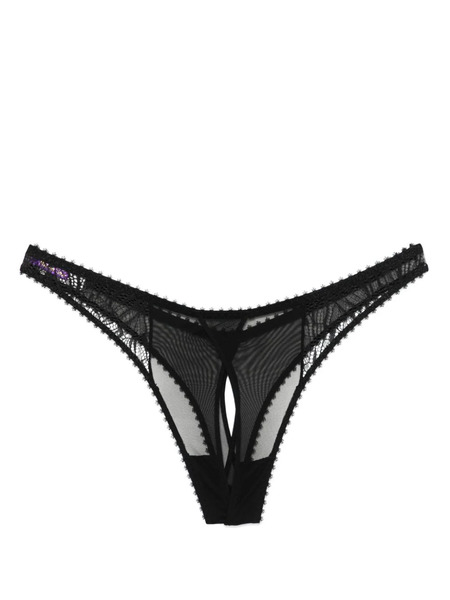  Maison Close Open Thong - Black 