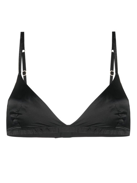  Maison Close Silk Triangle Cup Bra - Black 