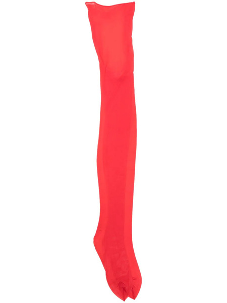  Maison Close Voile Tights - Red 