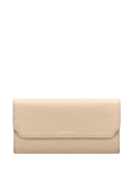  Maison De Sabré Flap Leather Long Wallet - Neutrals 