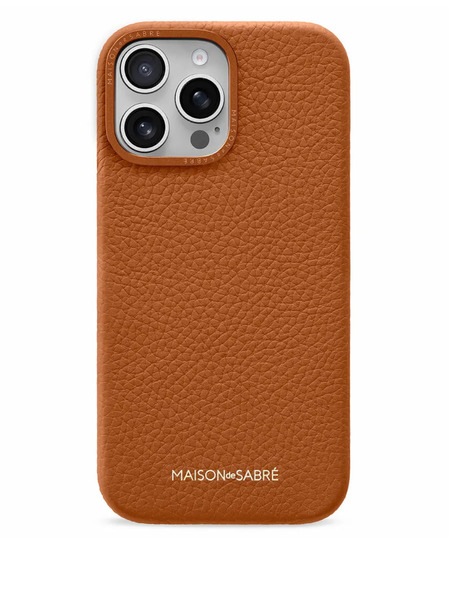  Maison De Sabré Iphone 16 Pro Leather Phone Case - Brown 