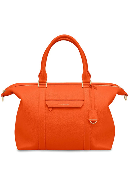  Maison De Sabré Large Leather Weekender Bag - Orange 