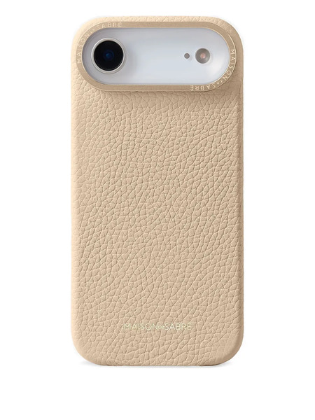  Maison De Sabré Leather Iphone 17 Air Case - Neutrals 