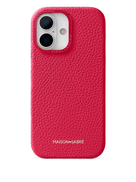 Maison De Sabré Leather Iphone 17 Case - Pink 