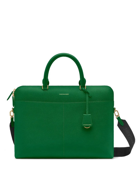  Maison De Sabré Leather Laptop Bag - Green 