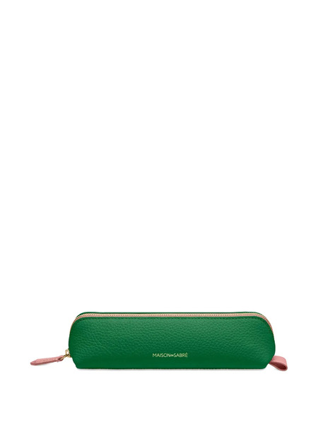  Maison De Sabré Leather Pencil Case - Green 