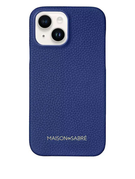  Maison De Sabré Leather Phone Case (iphone 15) - Blue 