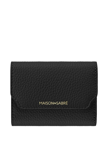  Maison De Sabré Leather Trifold Wallet - Black 