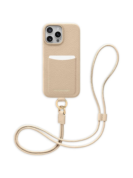  Maison De Sabré Sling Leather Iphone 16 Pro Max Phone Case - Neutrals 