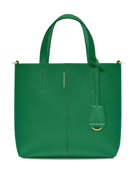  Maison De Sabré Small Leather Soft Tote - Green 