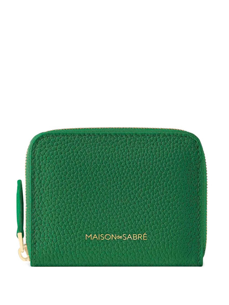  Maison De Sabré Small Leather Zip-fastening Wallet - Green 