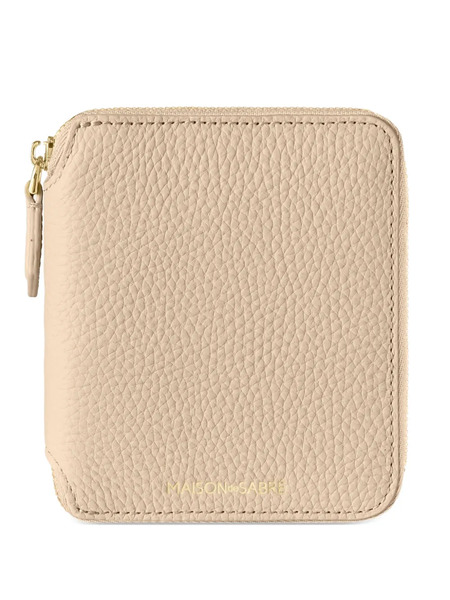  Maison De Sabré Small Zip-fastening Leather Wallet - Neutrals 