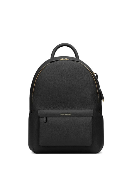  Maison De Sabré Zip Leather Backpack - Black 