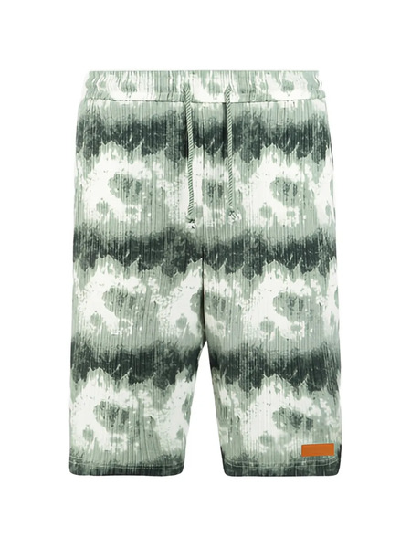  Maison Hideout Cloud Pattern Drawstring Shorts - Green 