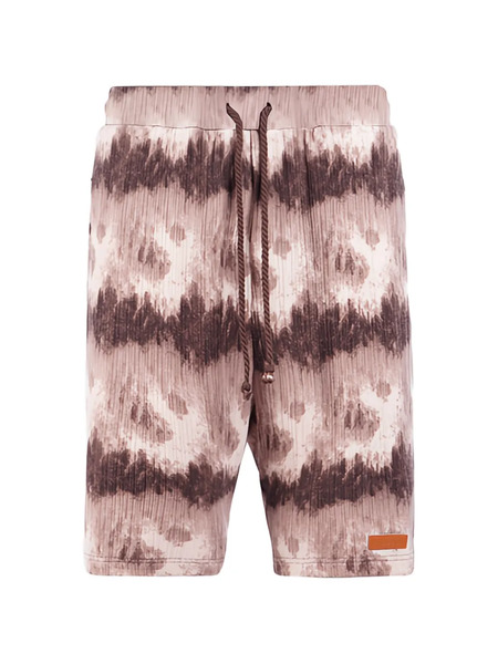  Maison Hideout Cloud Pattern Knit Shorts - Neutrals 