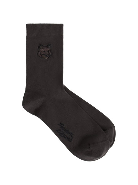  Maison Kitsuné Appliqué Socks - Brown 
