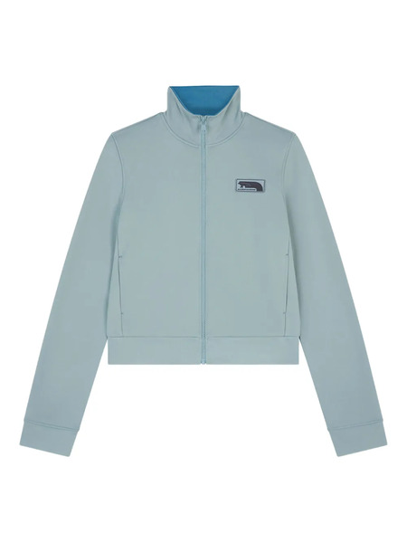 Maison Kitsuné Badge Zip Jacket - Blue 