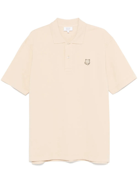  Maison Kitsuné Bold Fox Head-patch Polo Shirt - Neutrals 