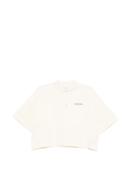  Maison Kitsuné Buttoned Polo Shirt - Neutrals 