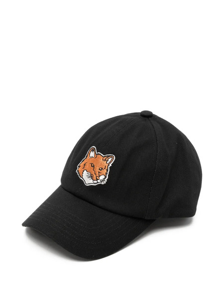  Maison Kitsuné Embroidered-logo Patch Cap - Black 