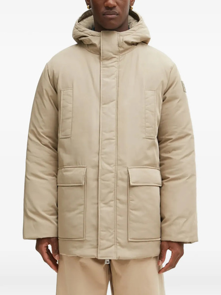  Maison Kitsuné Flap-pocket Hooded Jacket - Neutrals 