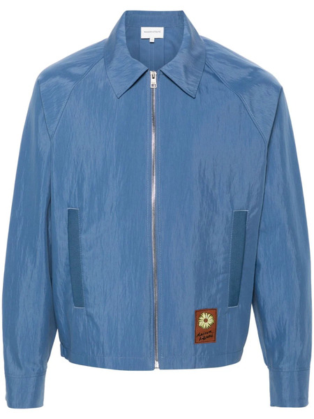  Maison Kitsuné Floating Flower-patch Bomber Jacket - Blue 