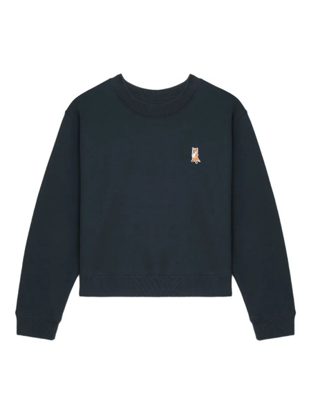  Maison Kitsuné Fox-embroidered Sweatshirt - Blue 