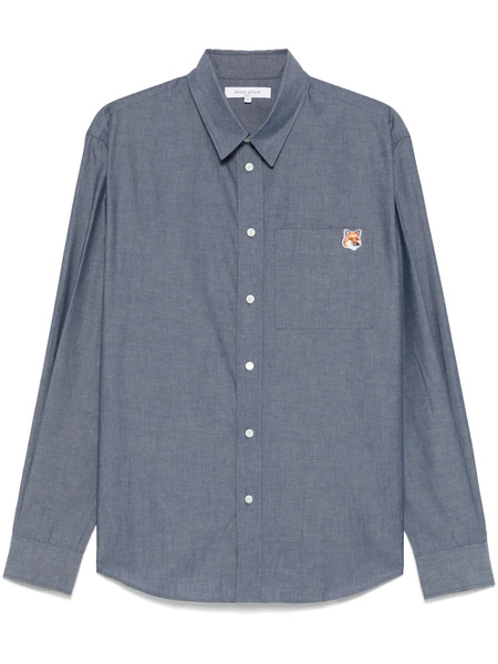  Maison Kitsuné Fox Head Shirt - Blue 
