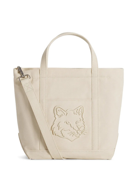  Maison Kitsuné Fox Head Small Tote Bag - Neutrals 