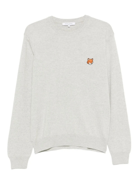  Maison Kitsuné Fox Head Sweater - Grey 
