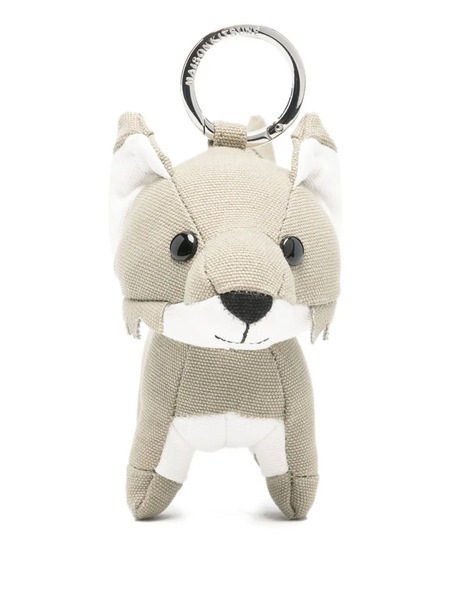  Maison Kitsuné Fox Keyring - Neutrals 