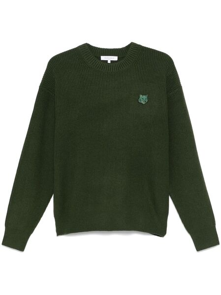  Maison Kitsuné Fox-motif Sweater - Green 