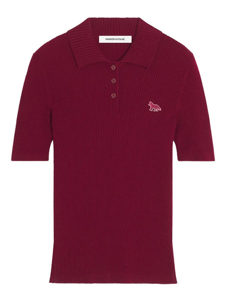  Maison Kitsuné Fox-motif Top - Red 