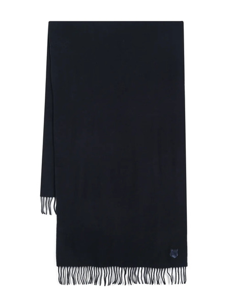  Maison Kitsuné Fox-patch Scarf - Blue 