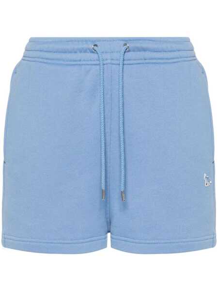  Maison Kitsuné Fox-patch Track Shorts - Blue 