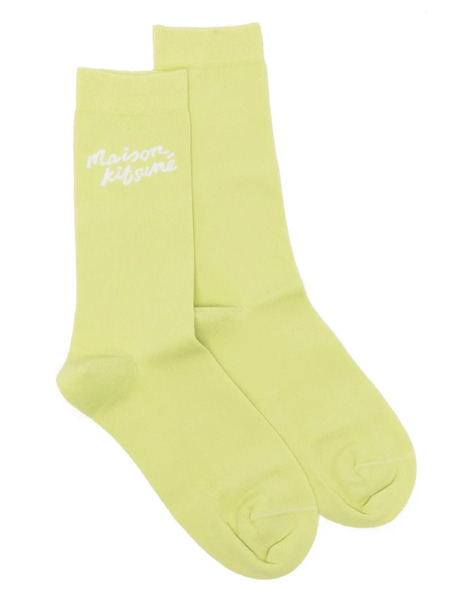  Maison Kitsuné Handwriting Socks - Green 