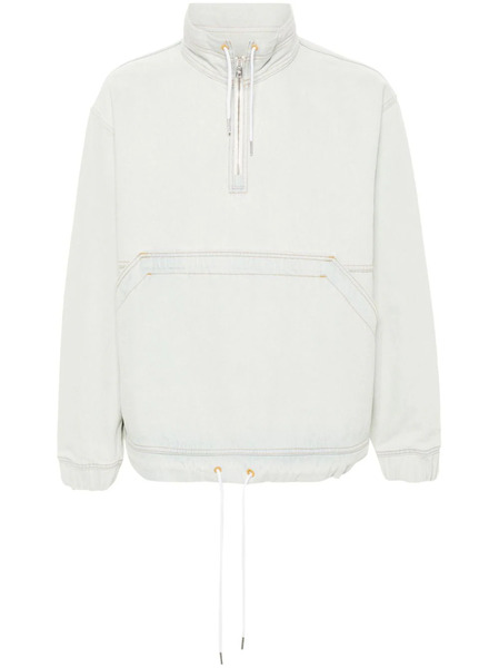  Maison Kitsuné Logo-patch Denim Jacket - Blue 