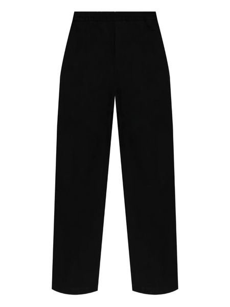  Maison Kitsuné Logo-patch Pants - Black 