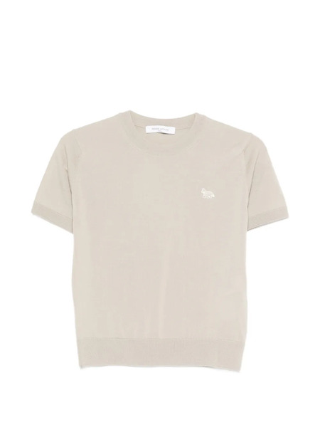  Maison Kitsuné Logo-patch T-shirt - Neutrals 