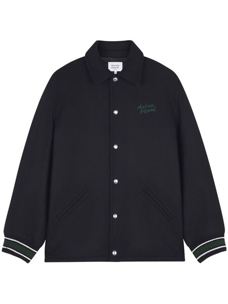  Maison Kitsuné Varsity Jacket - Black 