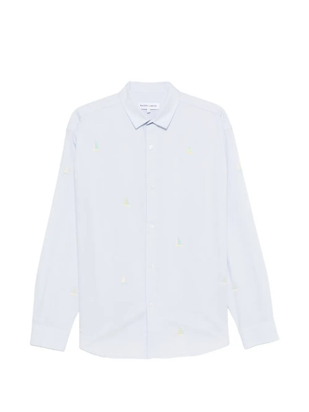  Maison Labiche Breteuil Sailboat-embroidered Shirt - Blue 