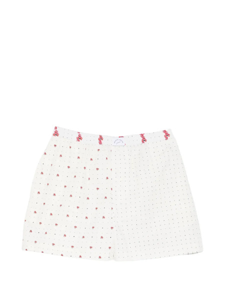  Maison Labiche Flower-print Shorts - Neutrals 