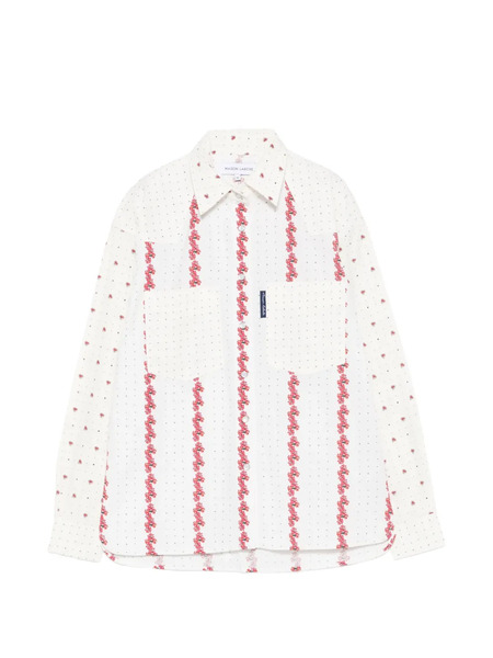  Maison Labiche Monselet Floral Shirt - White 