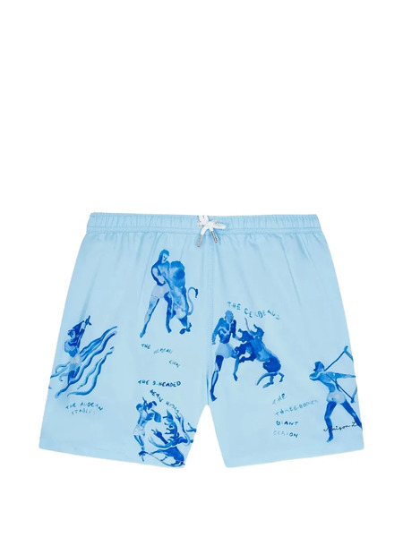  Maison Labiche Ulysse Printed Swim Shorts - Blue 