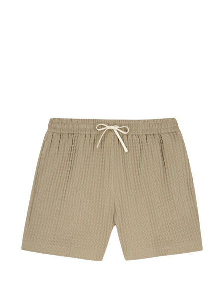  Maison Labiche Waffle-texture Deck Shorts - Neutrals 