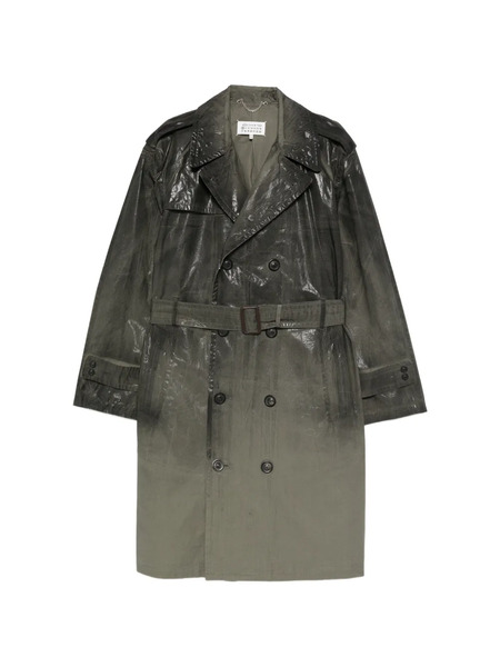  Maison Margiela Belt Double-breasted Jacket - Green 