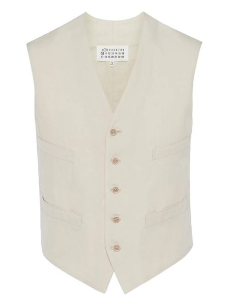  Maison Margiela Button Pockets Gile - Neutrals 